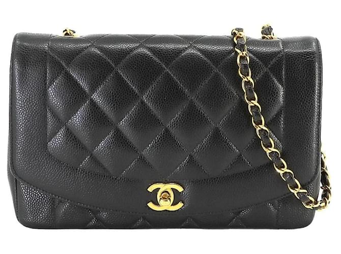 Chanel Diana Black Leather  ref.1275723