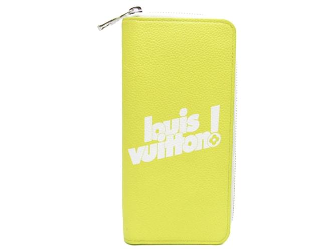 Louis Vuitton Zippy Wallet Vertical Yellow Leather  ref.1275731
