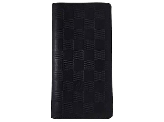 Louis Vuitton Portefeuille Brazza Black Cloth  ref.1275863