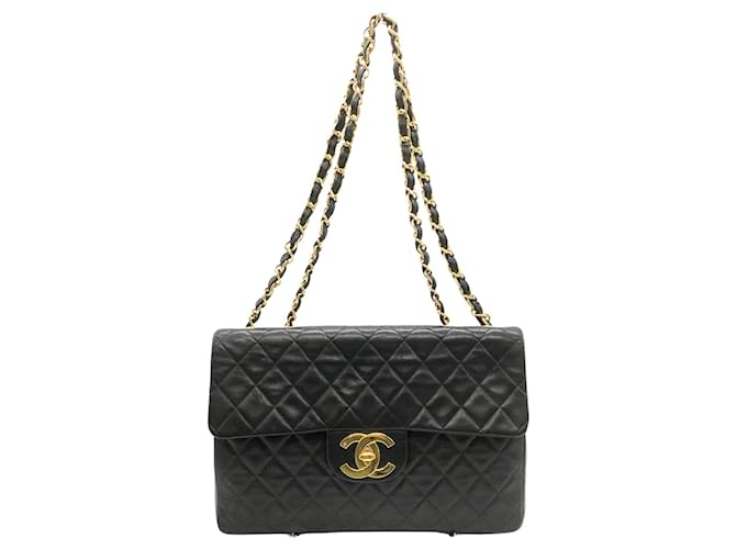 Chanel Matelassé Black Leather  ref.1275904