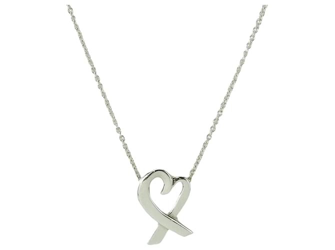 Tiffany & Co Loving heart Silvery Silver  ref.1275936