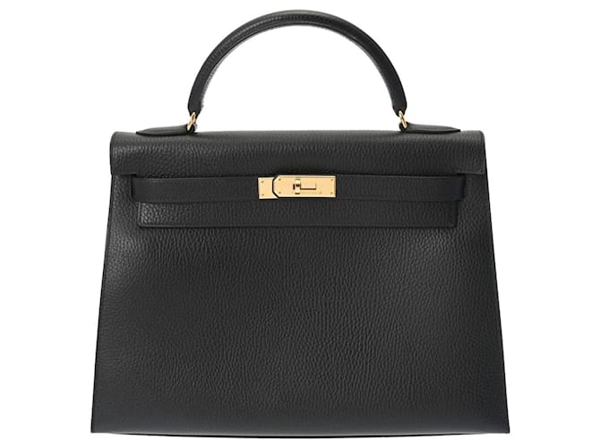 Hermès Kelly Black Leather  ref.1275966