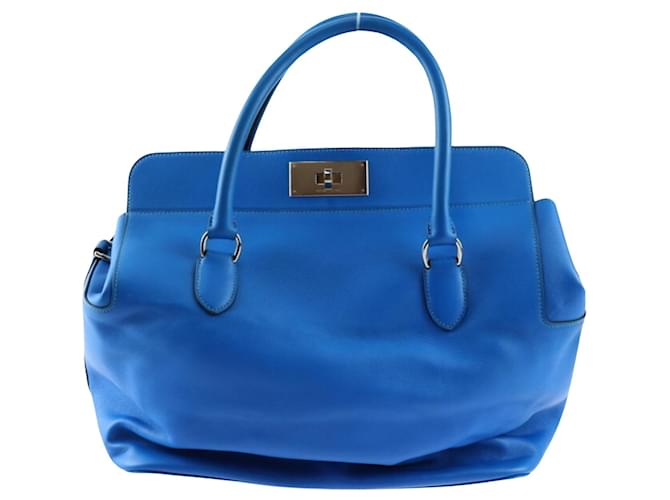 Hermès Toolbox Blue Leather  ref.1275981