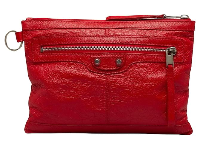 Balenciaga city Red Leather  ref.1276060