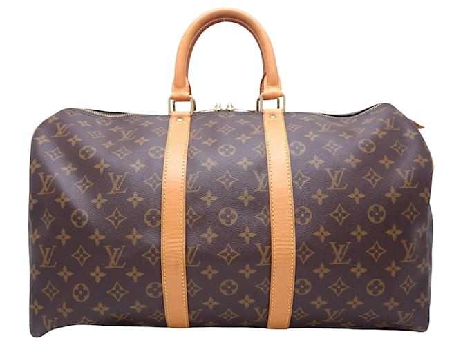 Louis Vuitton Keepall 45 Brown Cloth  ref.1276063