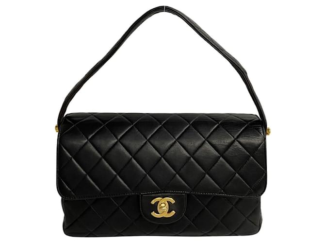 Chanel - Black Leather  ref.1276173