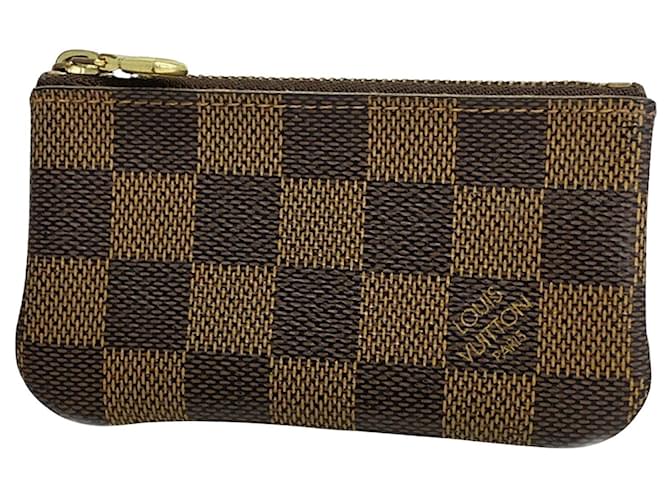 Louis Vuitton Pochette Clés Brown Cloth  ref.1276209