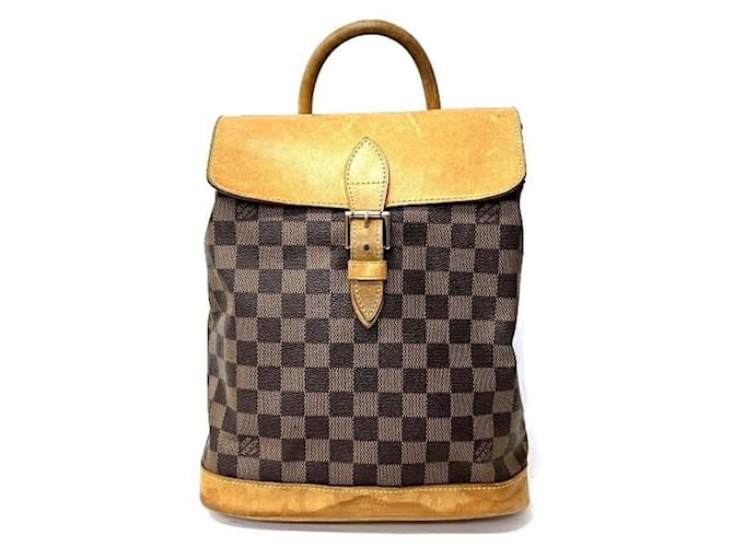Louis Vuitton Sac A Dos Brown Cloth  ref.1276210
