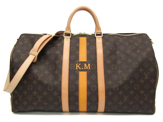 Louis Vuitton Keepall 55 Brown Cloth  ref.1276258
