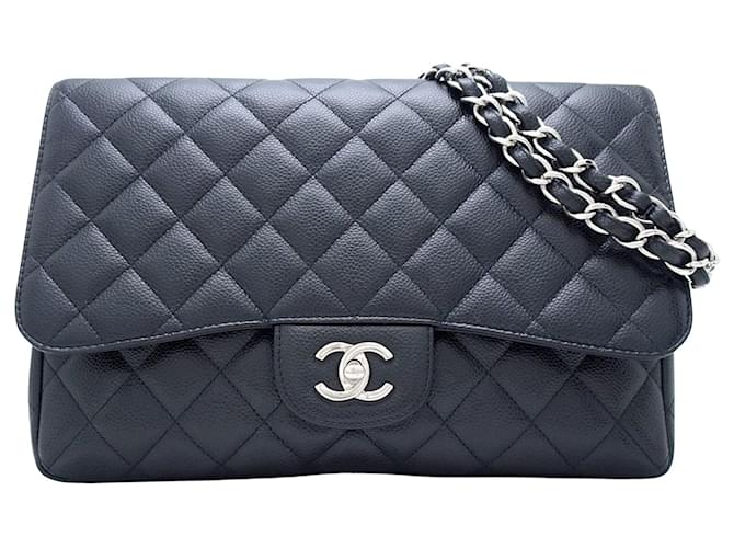 Chanel Matelassé Black Leather  ref.1276283