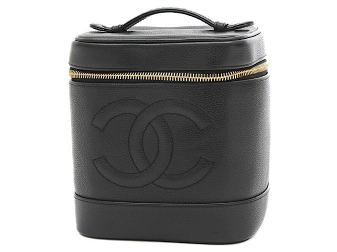 Chanel Vanity Black Leather  ref.1276325