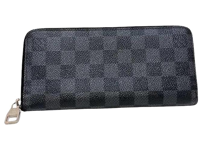 Louis Vuitton Zippy Wallet Vertical Black Cloth  ref.1276339