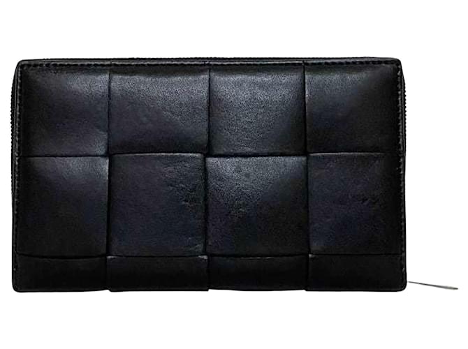 Bottega Veneta Intrecciato Black Leather  ref.1276399