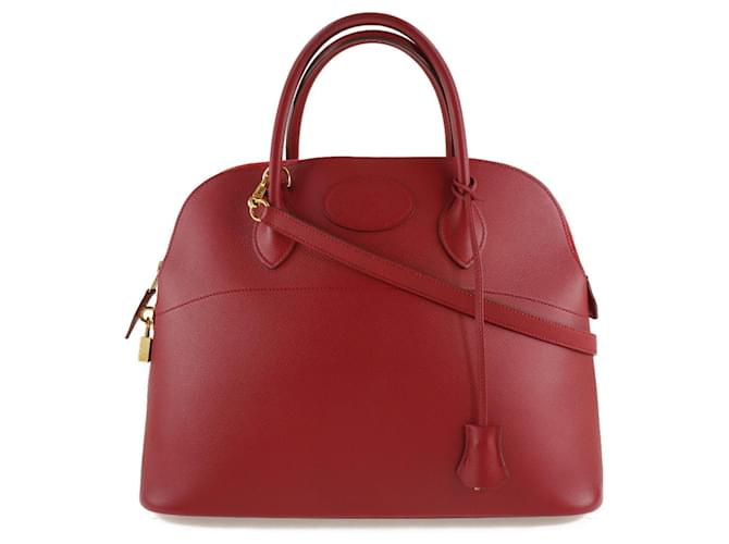 Hermès Bolide Red Leather  ref.1276403