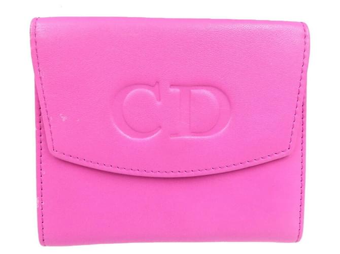 Dior CD Pink Leather  ref.1276458