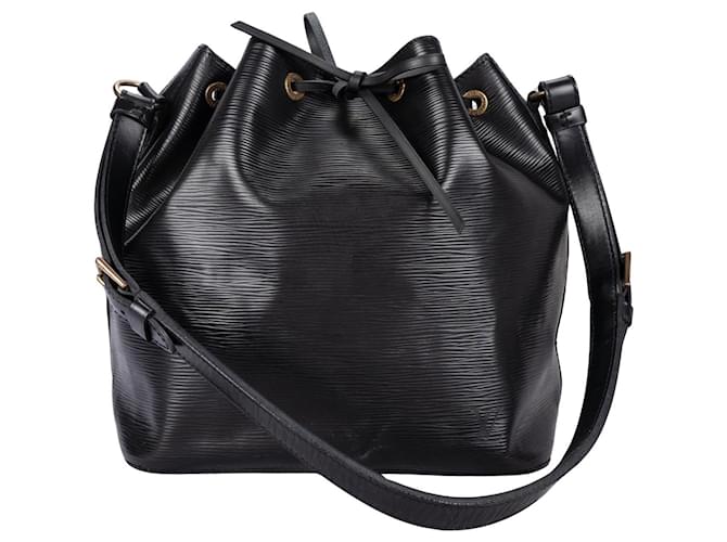 Louis Vuitton Noir Epi Leather Sac Noe Petit Bag Black Cloth  ref.1276554
