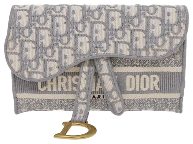 Dior Saddle Dior Oblique Grey Cloth  ref.1276603