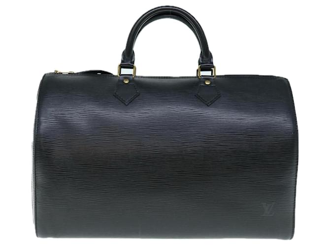 Louis Vuitton Speedy 35 Black Leather  ref.1276606