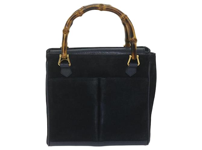Gucci Bamboo Navy blue Suede  ref.1276608