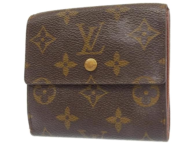 Louis Vuitton Porte-monnaie Brown Cloth  ref.1276658