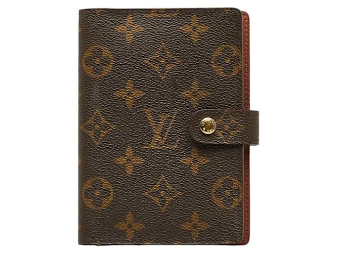 Louis Vuitton Agenda PM Brown Cloth  ref.1276723