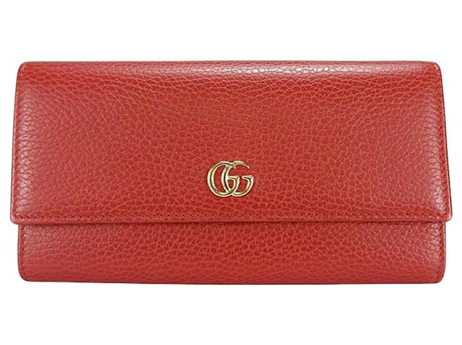 Gucci GG Marmont Cuir Rouge  ref.1276812