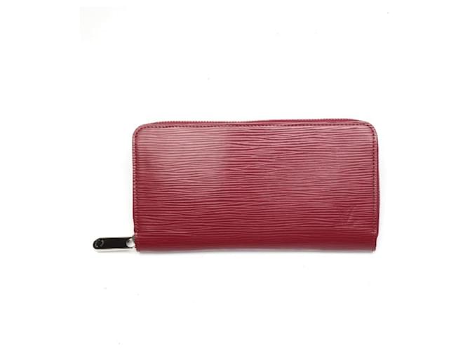 Louis Vuitton Portefeuille zippy Dark red Leather  ref.1276831