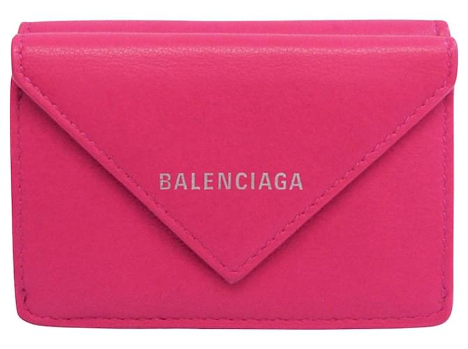 Balenciaga Papier Pink Leder  ref.1276836