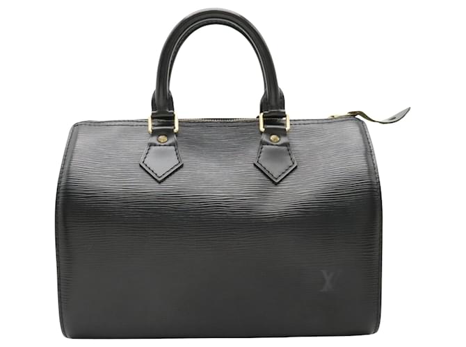 Louis Vuitton Speedy 25 Cuir Noir  ref.1276882