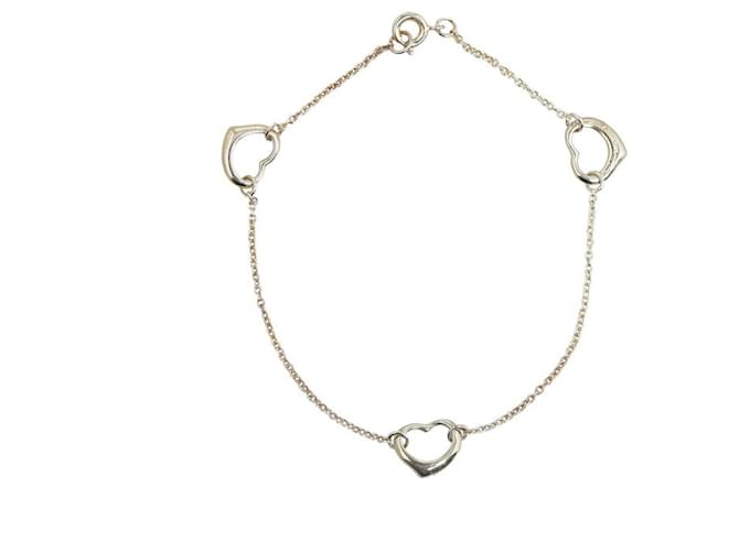 Tiffany & Co Open Heart Silvery Silver  ref.1276900