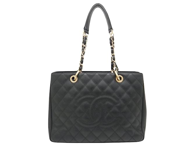 Chanel shopping Black Leather  ref.1276910