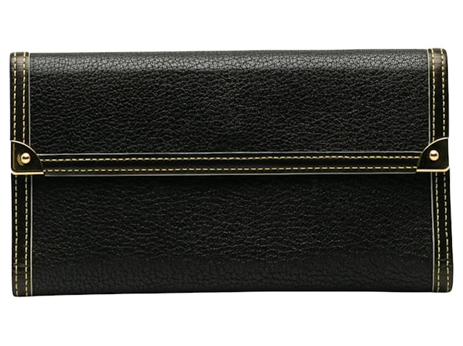 Louis Vuitton Porte tresor international Black Leather  ref.1276993