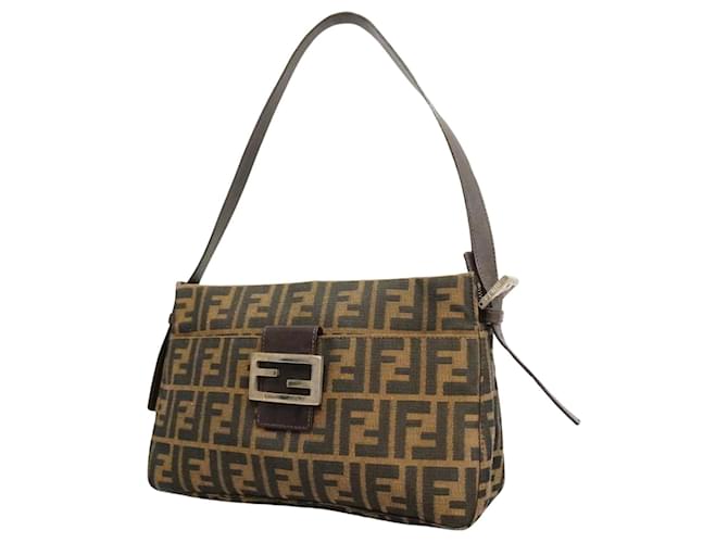 Fendi Zucca Brown Synthetic  ref.1277044