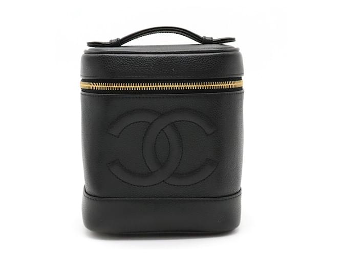 Chanel Vanity Black Leather  ref.1277168