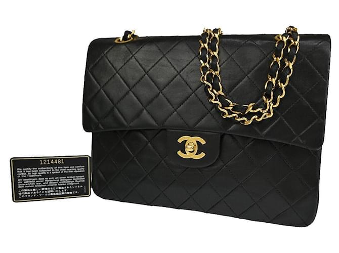 Chanel Timeless Black Leather  ref.1277222