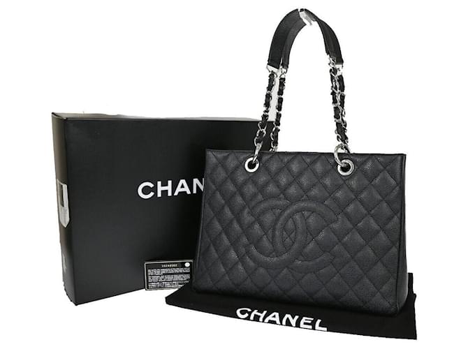 Chanel GST (großartige Einkaufstasche) Schwarz  ref.1277252