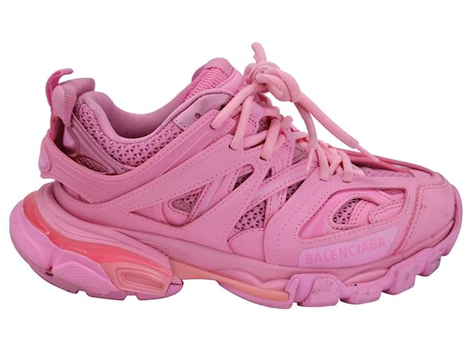 Sneaker Balenciaga Track in poliuretano rosa Plastica  ref.1277311