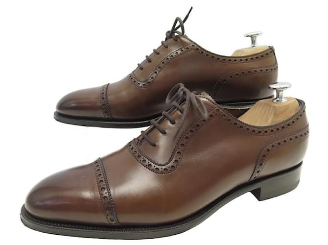 Autre Marque ZAPATOS EDWARD GREEN CANTERBURY RICHELIEU 7.5mi 41.5 zapatos de cuero marrón Castaño  ref.1277440