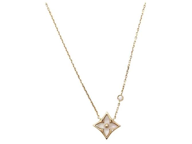 LOUIS VUITTON COLOR BLOSSOM BB Q PENDANT NECKLACE93892 IN ROSE GOLD DIAMOND Golden Pink gold  ref.1277509