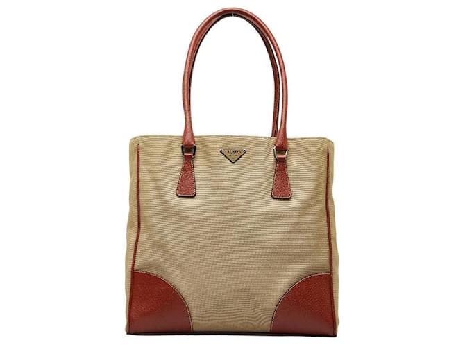 Prada Canvas Tote Handle Bag Cloth  ref.1277563