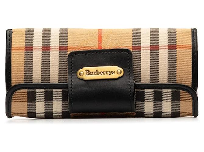 Burberry Haymarket Check Canvas Cosmetic Pouch Cloth  ref.1277578