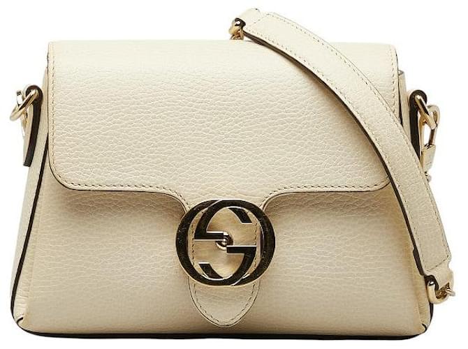 Gucci Interlocking G Chain Shoulder Bag 607720 Leather  ref.1277592