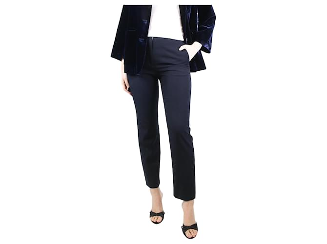 Jil Sander Blue straight-leg wool trousers - size UK 8  ref.1277612