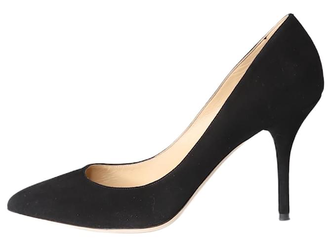 Dolce & Gabbana Sapatos de camurça preta - tamanho UE 39 Preto Suécia  ref.1277638