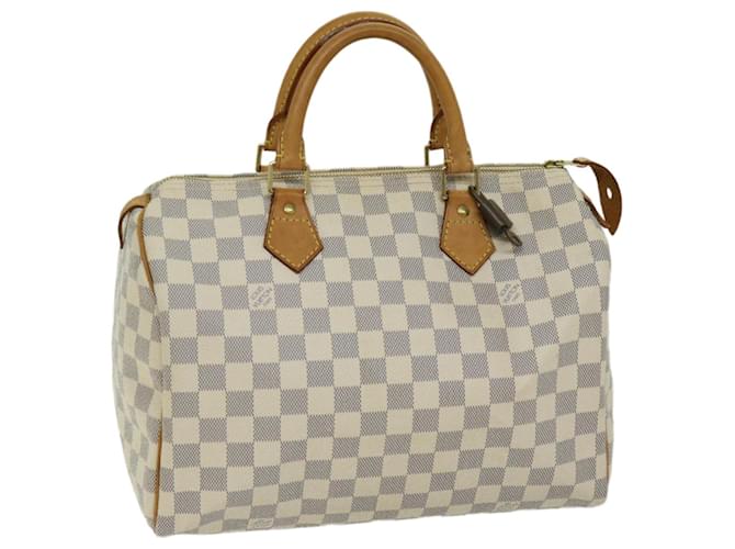 Louis Vuitton Damier Azur Speedy 30 Hand Bag N41533 LV Auth 66905  ref.1277747