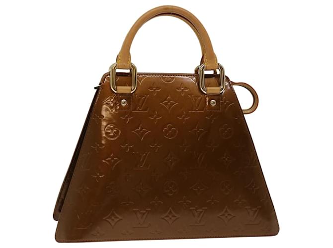 LOUIS VUITTON Monogram Vernis Forsyth Hand Bag Bronze M91113 LV Auth bs12319 Patent leather  ref.1277749