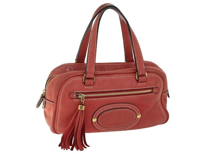 LOEWE Handtasche Fransen Leder Pink Auth 67101  ref.1277751
