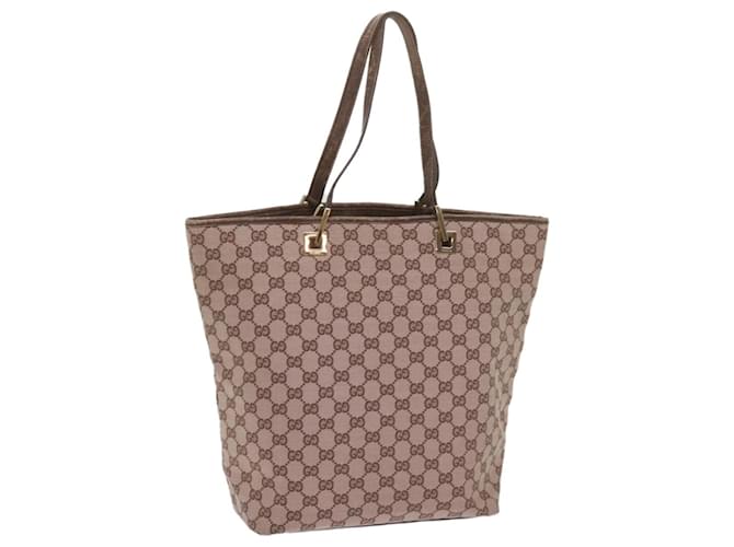 GUCCI GG Canvas Tote Bag Brown 002 1098 Auth yk10768 Cloth  ref.1277772