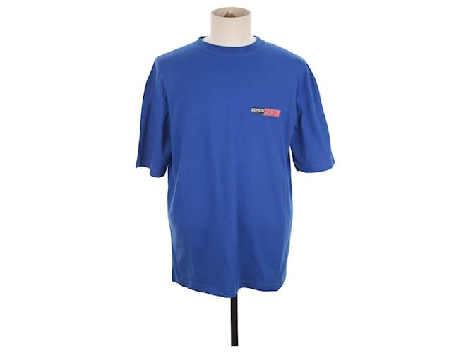 Balenciaga T-shirt en coton Bleu  ref.1277822