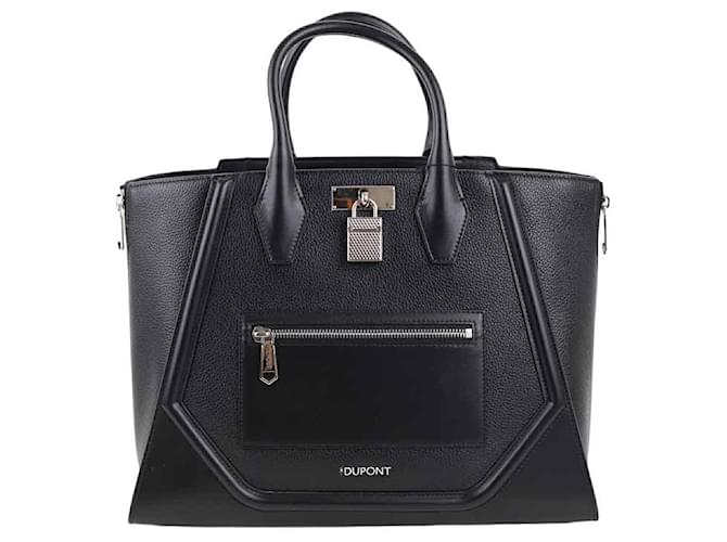 St Dupont Riviera leather handbag Black  ref.1277837